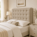 Ver imagem 2 de Cabeceira Ana Estofada Suede p/ Cama Box Casal 140cm Quarto