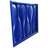 Forma 3D Gesso e Cimento ABS 1mm - Ondas 28x28 cm - 2