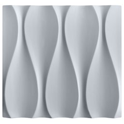 Forma 3D Gesso e Cimento ABS 1mm - Ondas 28x28 cm - 5