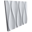 Ver imagem 3 de Forma 3D Gesso e Cimento ABS 1mm - Ondas 28x28 cm