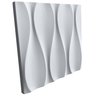 Forma 3D Gesso e Cimento ABS 1mm - Ondas 28x28 cm - 3