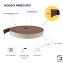 Ver imagem 3 de Moldura Guarnição Rodameio Eva Autocolante Marte 7cmx5mm 20 Metros - Marrom