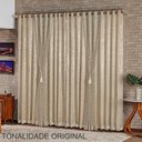 Ver imagem 2 de Cortina Rekynte Linha Nobre 2,00m x 1,70m Poliéster para Decoração Bronze