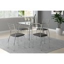 Ver imagem 3 de Kit 2 Cadeiras 1700 Prata Assento Courano Branco