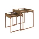 Ver imagem 1 de Conjunto Mesa Lateral Columbia - Marrom
