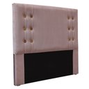 Ver imagem 3 de Kit Cabeceira e Calçadeira Recamier Queen 1,60m Gênova Veludo - Pallazio Lilás