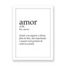 Quadro Frase Significado Amor - A4-210X297mm - Clean 2cm-Branca - 1