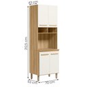 Ver imagem 4 de Paneleiro Duplo Intenza com 4 Portas Freijo/off White