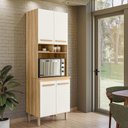 Ver imagem 2 de Paneleiro Duplo Intenza com 4 Portas Freijo/off White