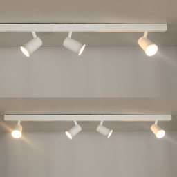 Kit 2 Trilho Eletrificado 2 Spot Led Mr16 Gu10 Direcionável Cor:branco - 5