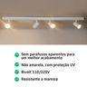 Kit 2 Trilho Eletrificado 2 Spot Led Mr16 Gu10 Direcionável Cor:branco - 7