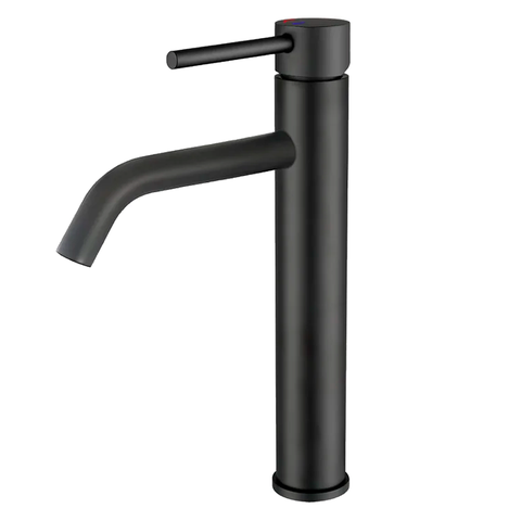 Torneira Misturador Monocomando Água Quente e Fria Bica Alta para Banheiro - Black Matte - Dp9202