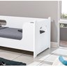 Cama Montessoriana Solteiro Encanto com Grade de Proteção Criança Moderna com Colchão Cor Branco - 4