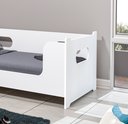 Ver imagem 4 de Cama Montessoriana Solteiro Encanto com Grade de Proteção Criança Moderna com Colchão Cor Branco