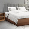 Cabeceira Estofada Visammer Cama Box Suede Cinza 1,60 cm - 2