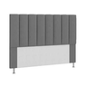 Cabeceira Estofada Visammer Cama Box Suede Cinza 1,60 cm - 1