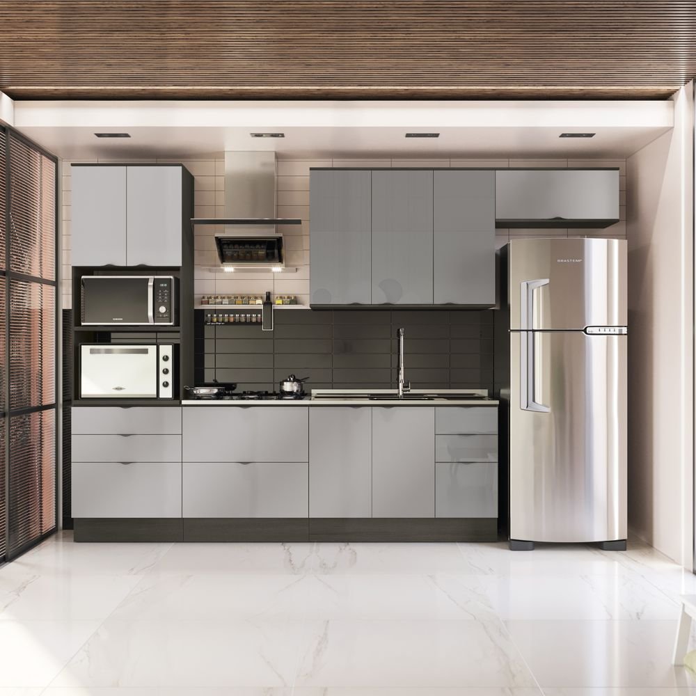 Cozinha Completa Nox 350cm 06 peças CJ43014-153 Kappesberg