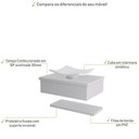Ver imagem 4 de Conjunto Bancada C-cuba F44 e Prateleira Metrópole 605 Perffect Acetinado Branco Chess
