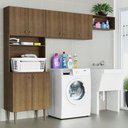 Ver imagem 1 de Kit Área de Serviço Lavanderia 235cm Rustic Gourmet Madesa