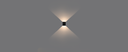 Ver imagem 2 de Arandela Led Wall Plus Preto 2 Facho Aberto Stella
