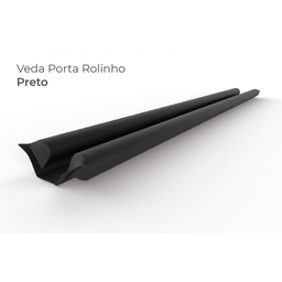 Veda Porta Rolinho 90cm Ajustável em Couro Sintético e Espuma Comfort Door Preto - 2