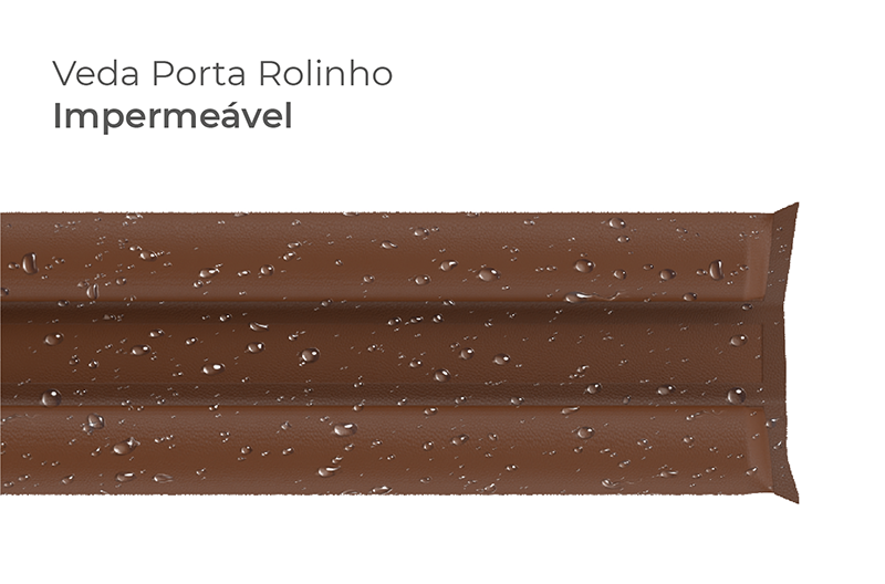 Veda Porta Rolinho 90cm Ajustável em Couro Sintético e Espuma Comfort Door Preto - 8