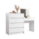 Ver imagem 6 de Cômoda Penteadeira Duo 4 Gavetas Albatroz