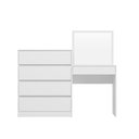 Ver imagem 5 de Cômoda Penteadeira Duo 4 Gavetas Albatroz