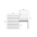 Ver imagem 3 de Cômoda Penteadeira Duo 4 Gavetas Albatroz