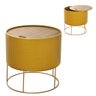 Mesa Lateral com Baú em Metal e Mdf Amarelo Mostarda 35cm 16080-pl - 2