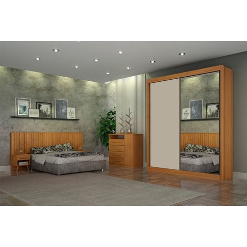 Dormitório Solteiro Esp 2 Portas 3PÇS Milano - Arbo Design
