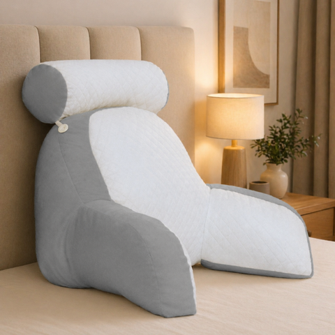 Travesseiro de Encosto Ergonômico Cinza