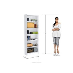 Estante 5 prateleiras Moderno Multiuso Zanzini - 4