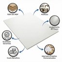 Ver imagem 2 de Tampo Multiuso Prateleira 80cm 100% Mdf Branco - Abmaza