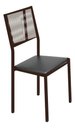 Ver imagem 2 de Kit 6 Cadeiras Maia Corino Preto e Fibra Nautica Champanhe Tubo Marrom Cafe
