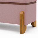 Ver imagem 7 de Puff Recamier Baú Versallies 100 Cm para Sala Quarto Bouclé