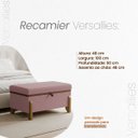 Ver imagem 5 de Puff Recamier Baú Versallies 100 Cm para Sala Quarto Bouclé