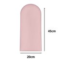 Ver imagem 2 de Cabeceira Solteiro Design Nuvem 45cm 5 Placas em Suede Macio:rosa Bebe