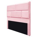 Ver imagem 4 de Cabeceira Queen Brick P02 160 cm P/Cama Box Rosa Bebê