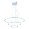 Pendente Lustre Led Moderno 3 Aros Arcos Anéis Atenas 20 40 60cm 55w 6500k Bivolt Pronto para Instal - 1