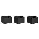 Ver imagem 1 de Kit 3 Gavetas para Nicho Organizador Q01 Preto Fosco - Mpozenato
