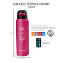 Ver imagem 5 de Squeeze Térmico Sport Fitness Rosa 500 Ml Termopro