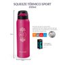 Squeeze Térmico Sport Fitness Rosa 500 Ml Termopro - 5