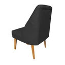 Ver imagem 4 de Kit 4 Cadeiras para Sala de Jantar Escritório Estofada Berlim Retro Suede Preto Eli Móveis e Decoraç