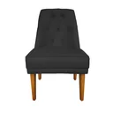 Ver imagem 2 de Kit 4 Cadeiras para Sala de Jantar Escritório Estofada Berlim Retro Suede Preto Eli Móveis e Decoraç