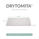 Ver imagem 2 de Tapete para Banheiro Antiderrapante Drytomita Momo Lifestyle (cinza Linho, 60x39 Cm)