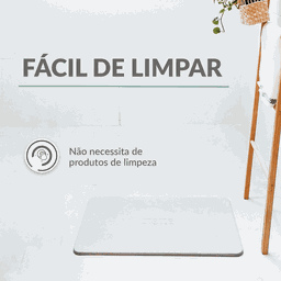 Tapete para Banheiro Antiderrapante Drytomita Momo Lifestyle (cinza Linho, 60x39 Cm) - 3