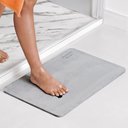 Ver imagem 1 de Tapete para Banheiro Antiderrapante Drytomita Momo Lifestyle (cinza Linho, 60x39 Cm)
