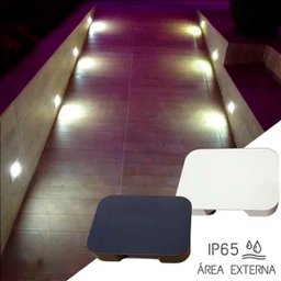 Arandela Balizador Externa Preto 3000k Led Parede Ip65 - 4
