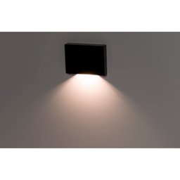 Arandela Balizador Externa Preto 3000k Led Parede Ip65 - 3